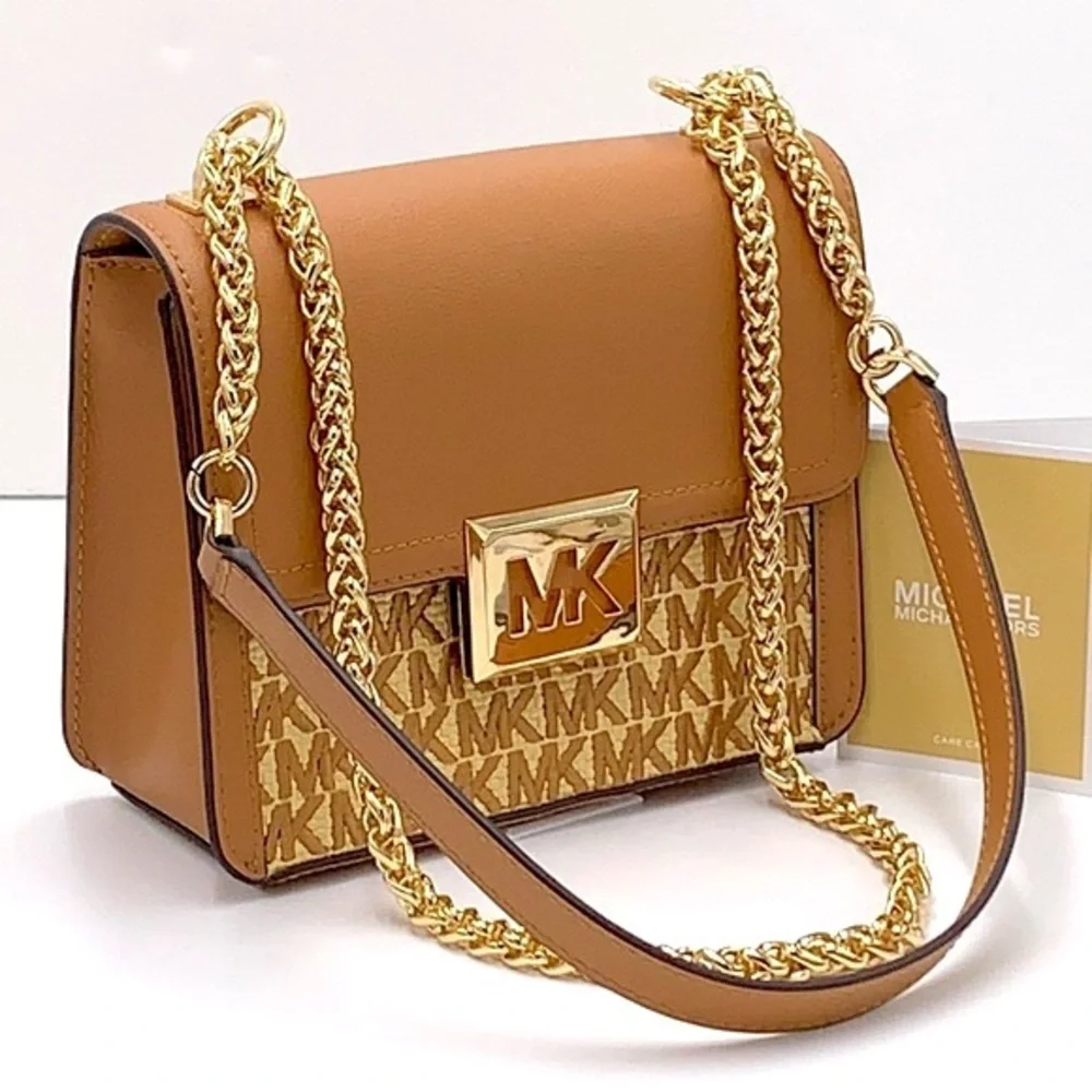 MICHAEL KORS SONIA SMALL SQUARE SHOULDER XBODY - Picture 1 of 15